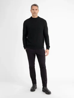 LERROS Herren Strickpullover in schwarz