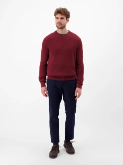 LERROS Herren Strickpullover in rot