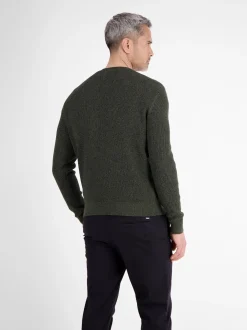 LERROS Herren Strickpullover in oliv