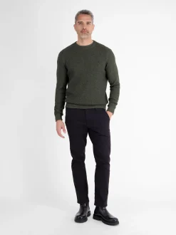 LERROS Herren Strickpullover in oliv