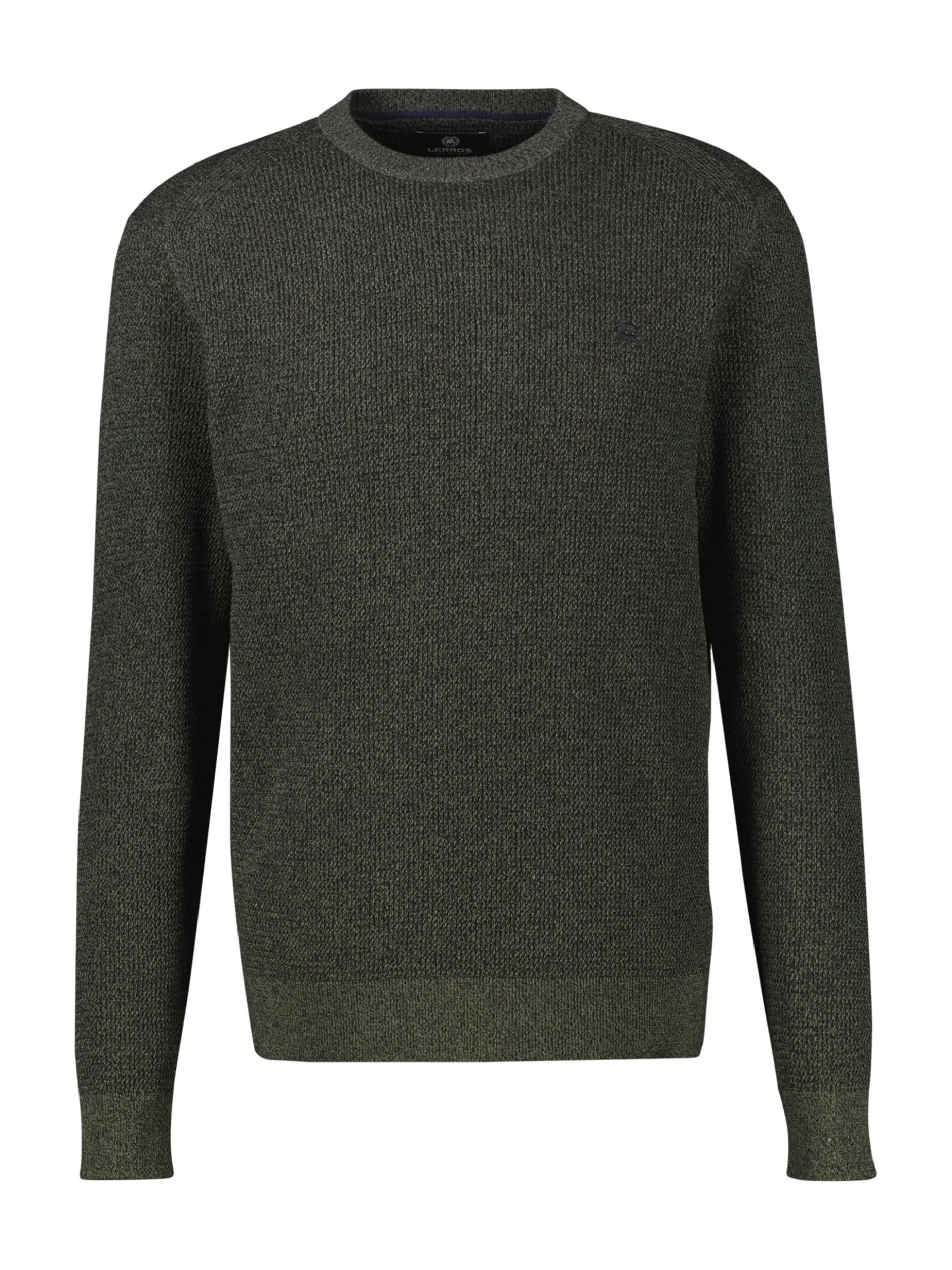 LERROS Herren Strickpullover in oliv