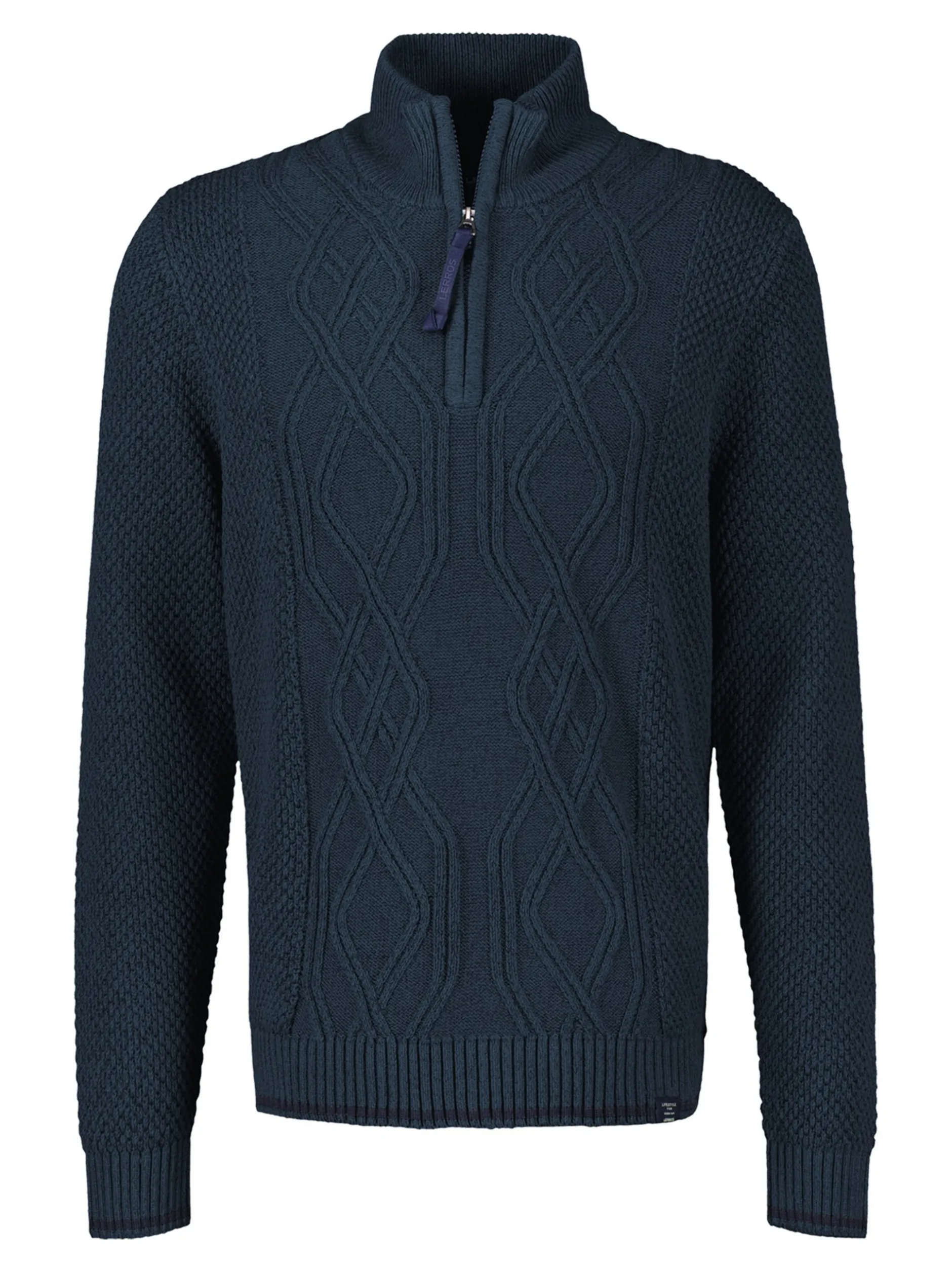 LERROS Herren Strickpullover in blau