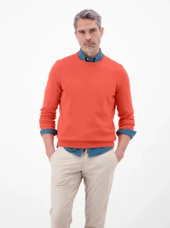 LERROS Herren Strickpullover in rot