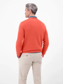 LERROS Herren Strickpullover in rot