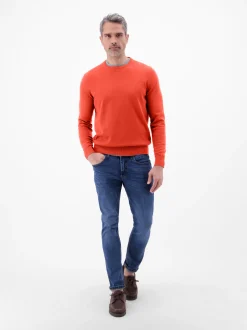 LERROS Herren Strickpullover in rot