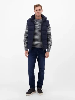 LERROS Herren Strickpullover in blau