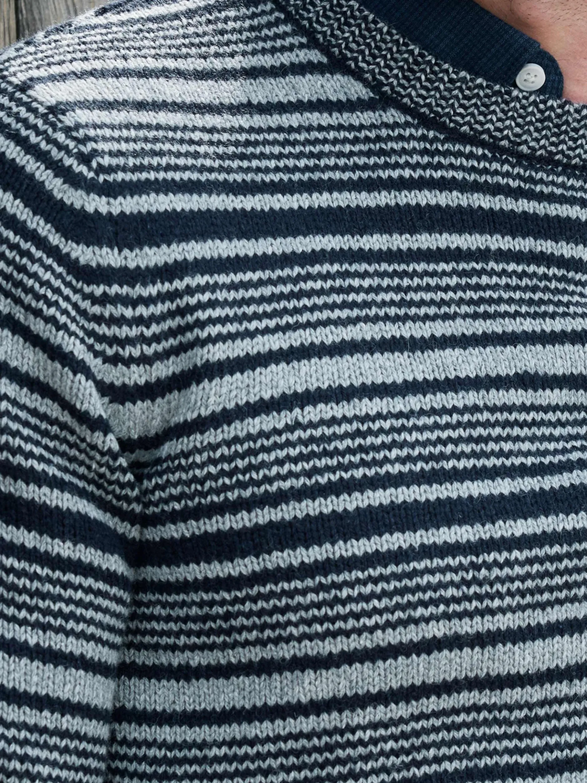 LERROS Herren Strickpullover in blau