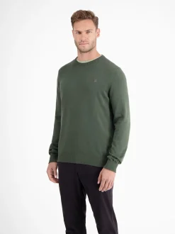 LERROS Herren Strickpullover in oliv