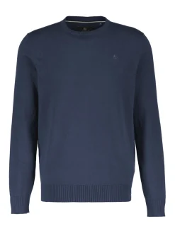 LERROS Herren Strickpullover in blau