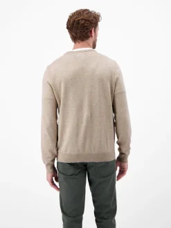 LERROS Herren Strickpullover in beige