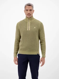 LERROS Herren Strickpullover in grün