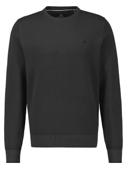 LERROS Herren Strickpullover in schwarz