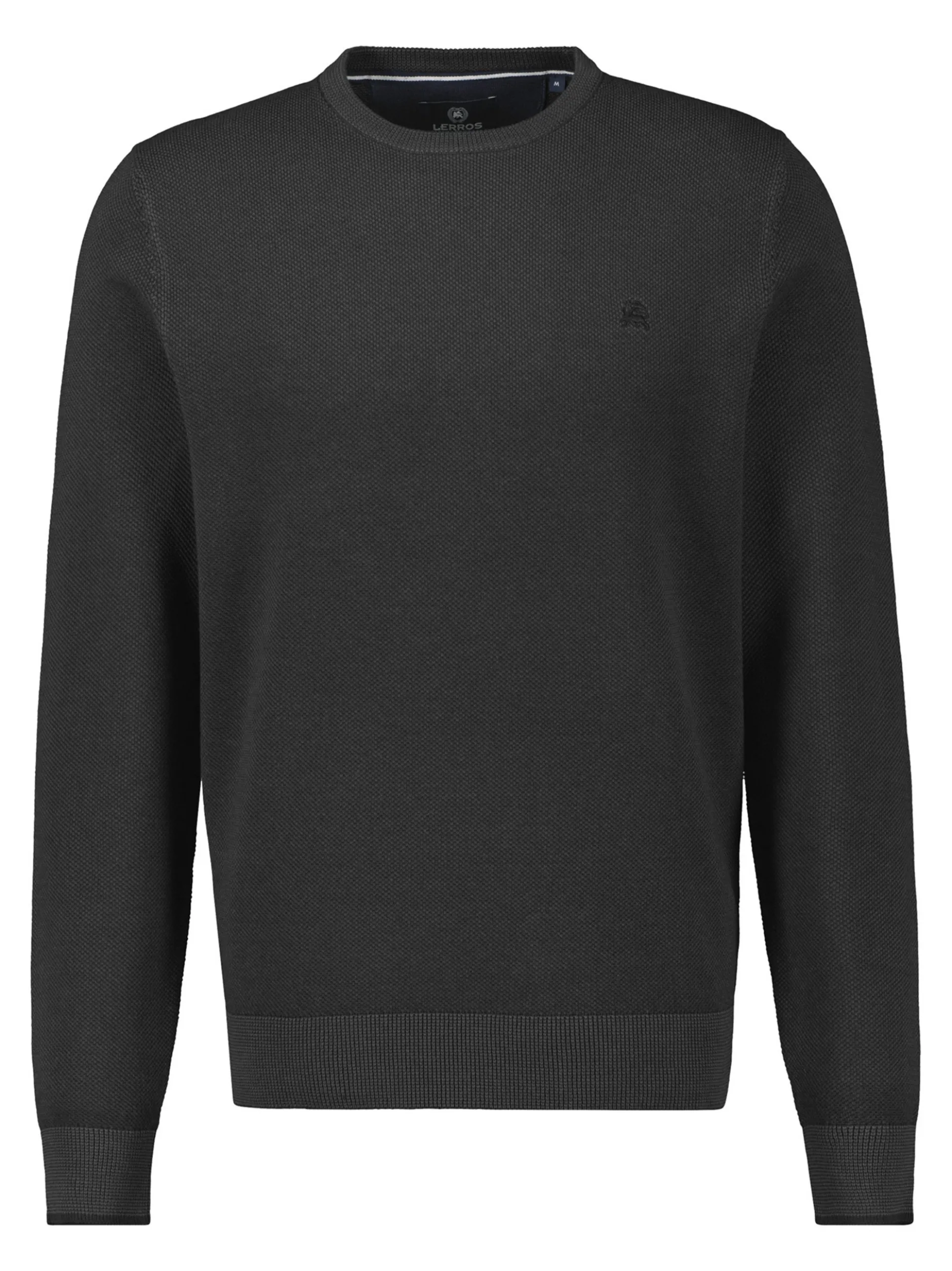LERROS Herren Strickpullover in schwarz