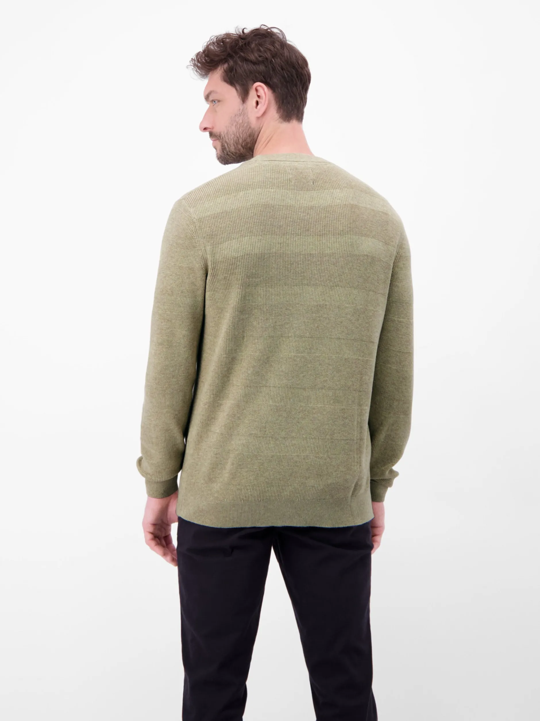 LERROS Herren Strickpullover in beige