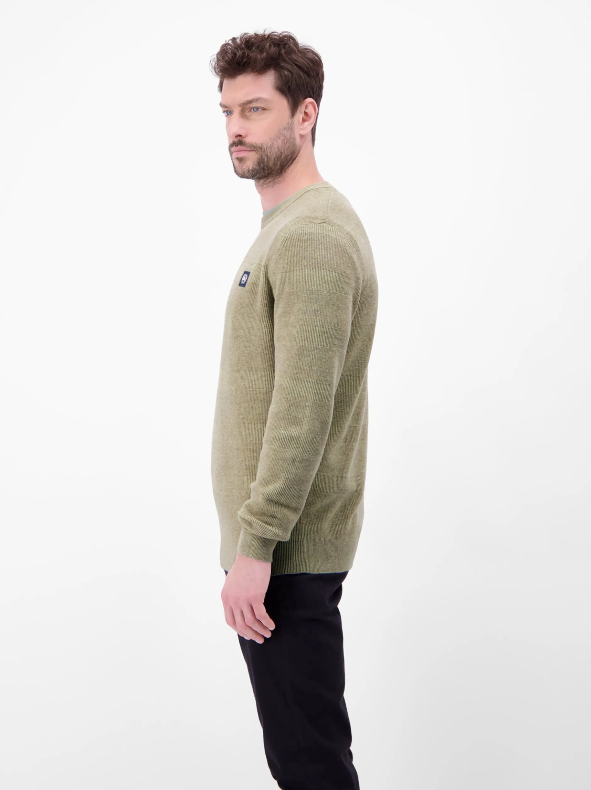 LERROS Herren Strickpullover in beige