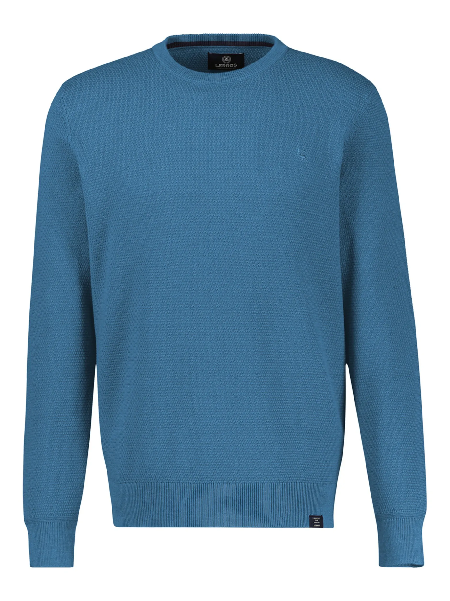 LERROS Herren Strickpullover in blau