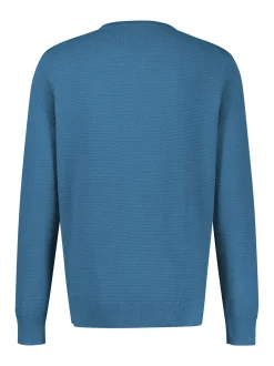 LERROS Herren Strickpullover in blau