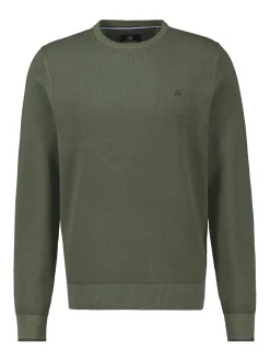 LERROS Herren Strickpullover in oliv