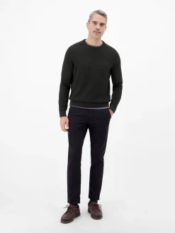 LERROS Herren Strickpullover in schwarz