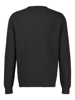 LERROS Herren Strickpullover in schwarz