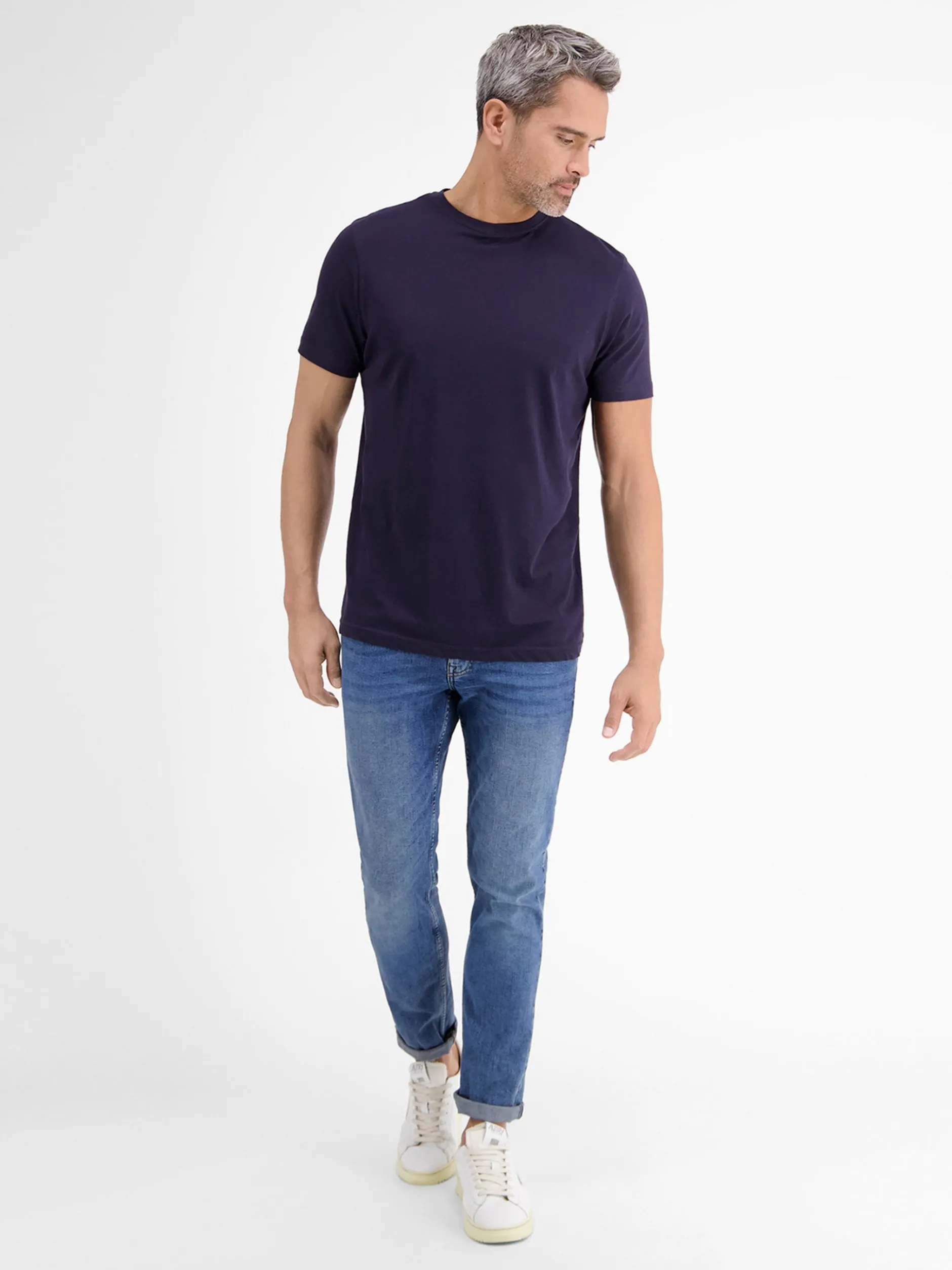 LERROS Herren T-Shirt Doppelpack in blau