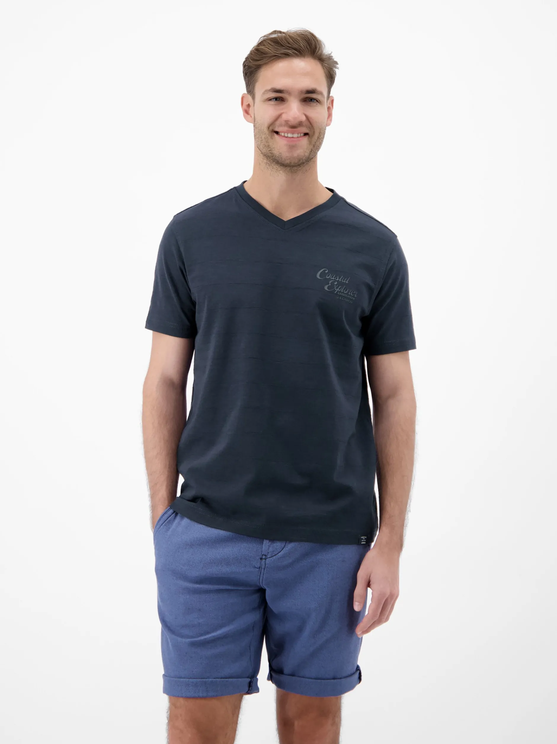 LERROS Herren T-Shirt in blau