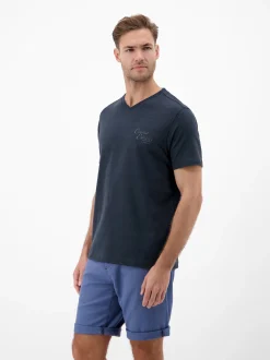 LERROS Herren T-Shirt in blau
