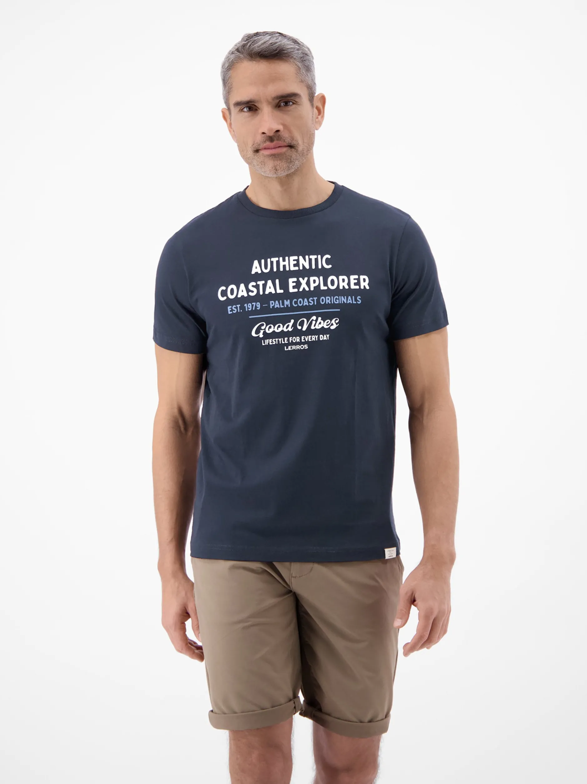 LERROS Herren T-Shirt in blau