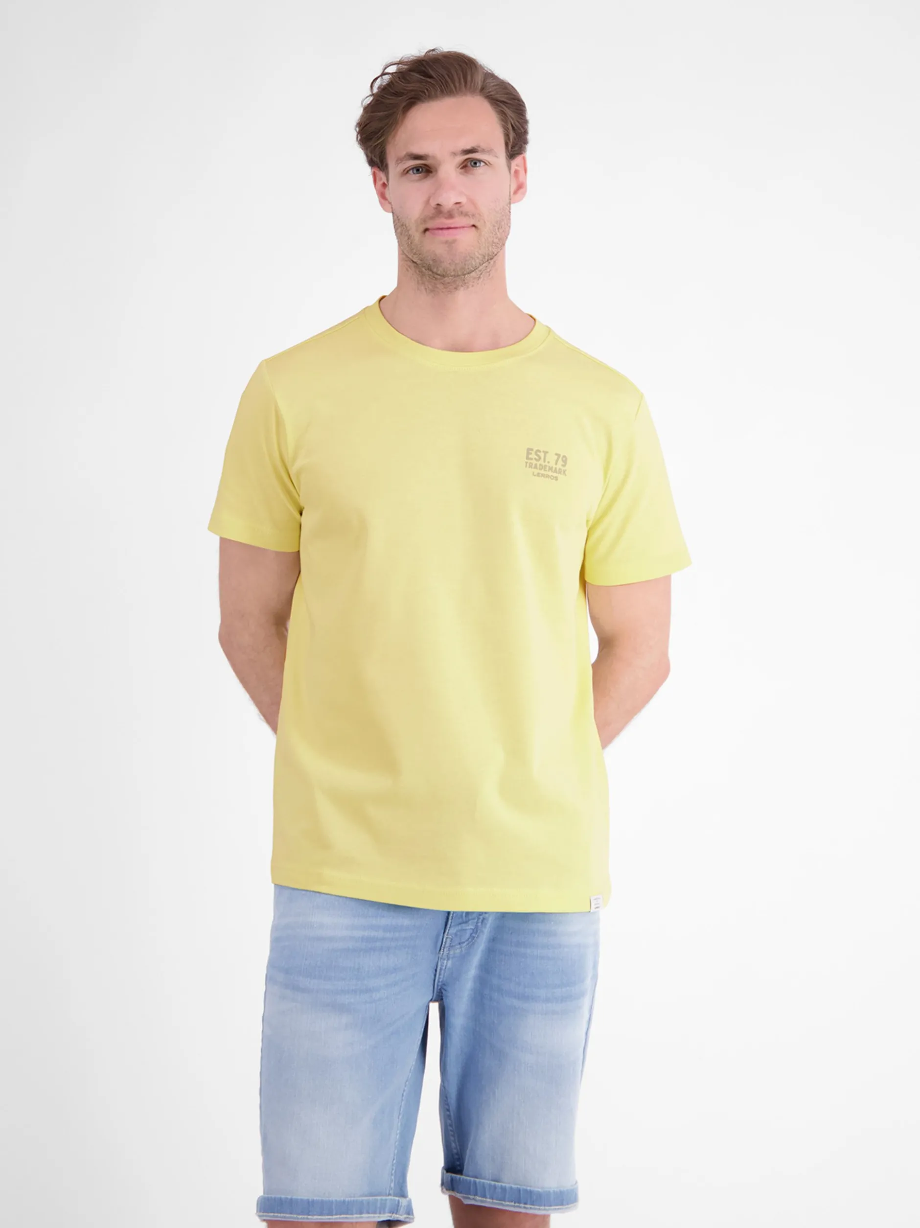 LERROS Herren T-Shirt in gelb