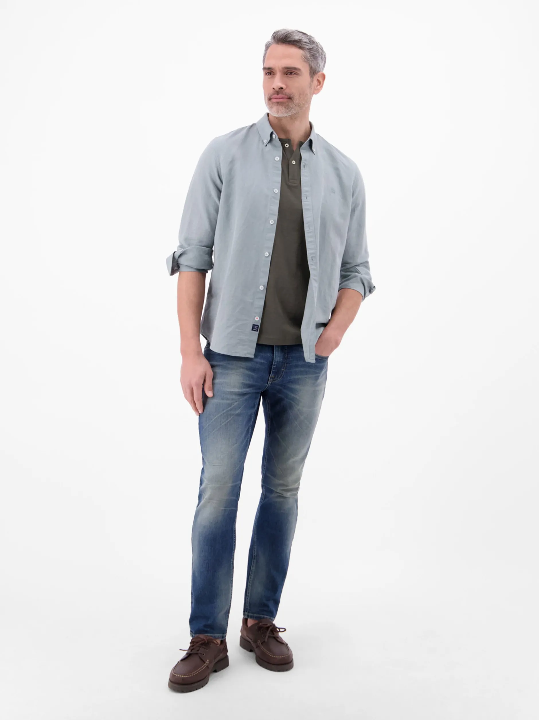 LERROS Herren T-Shirt in grau