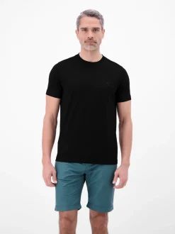 LERROS Herren T-Shirt in schwarz