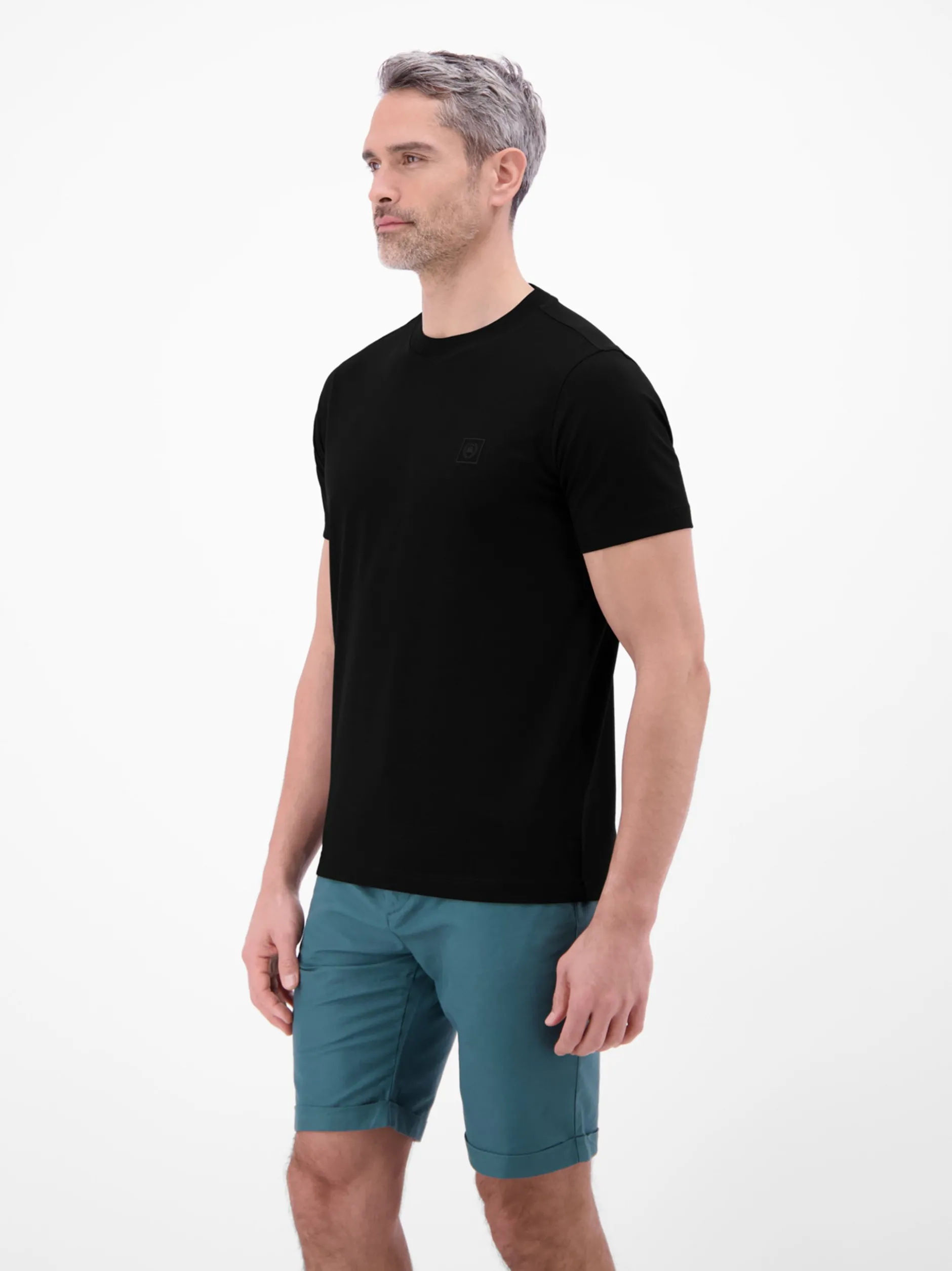 LERROS Herren T-Shirt in schwarz