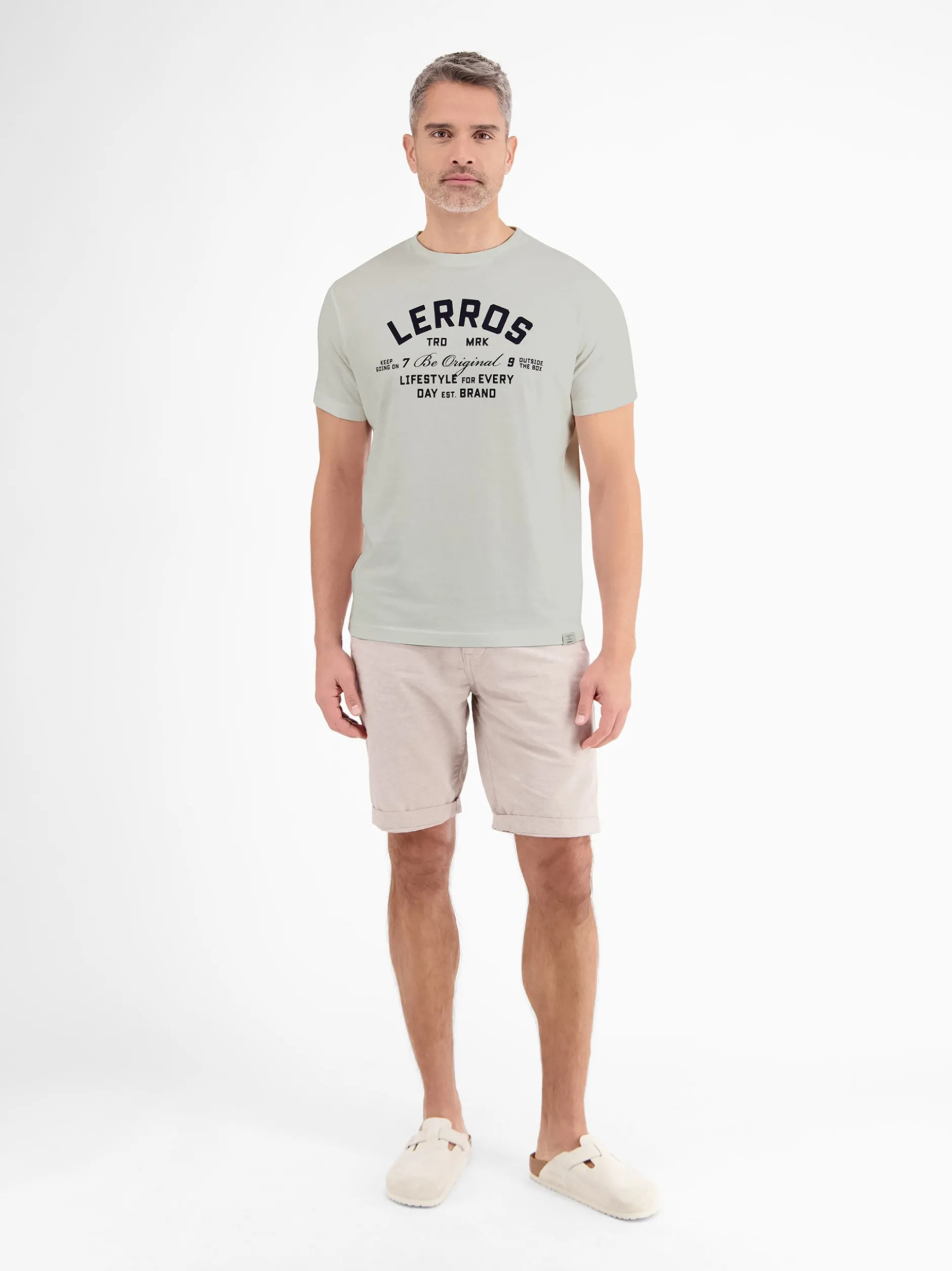 LERROS Herren T-Shirt in weiß