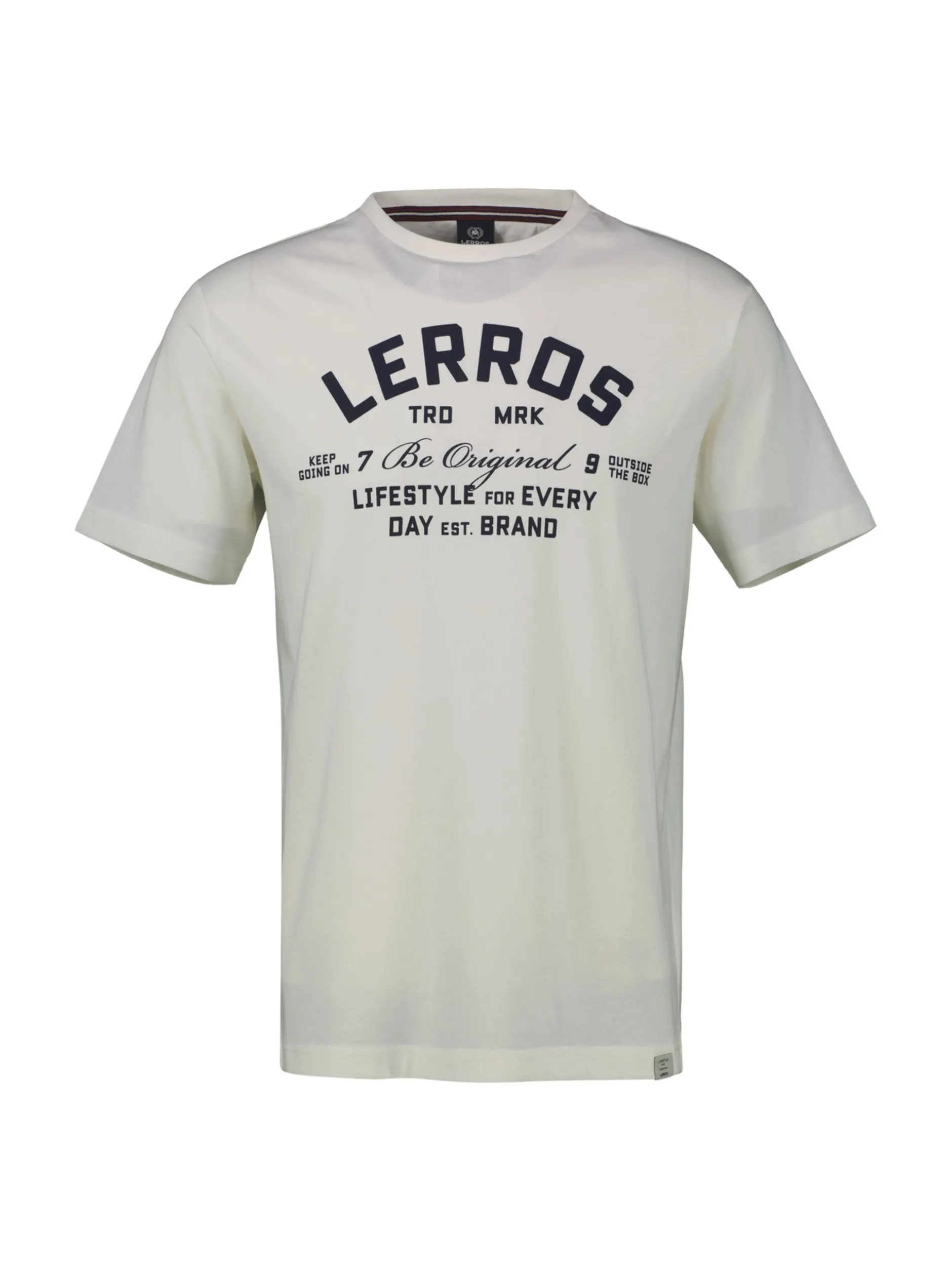 LERROS Herren T-Shirt in weiß