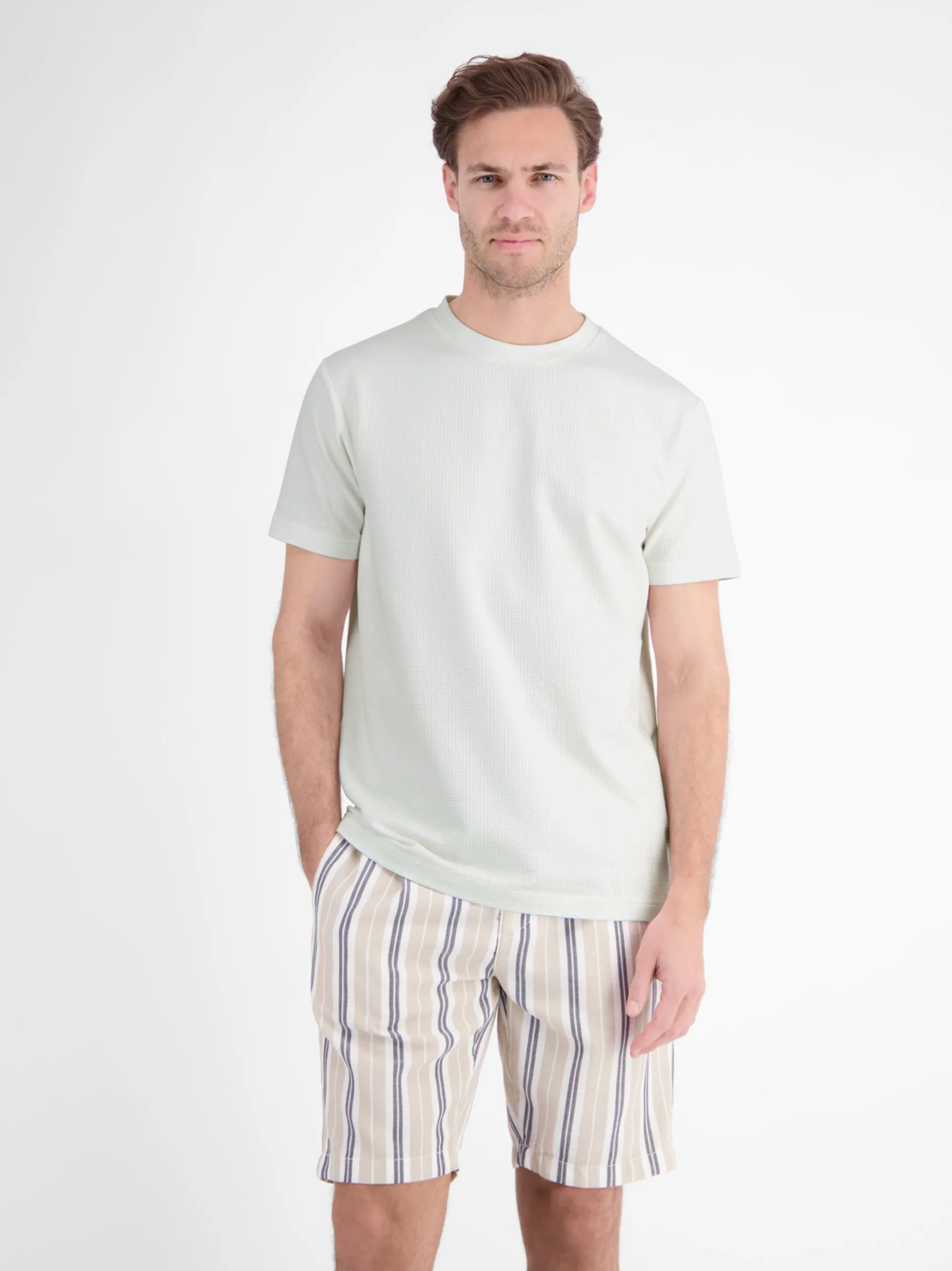 LERROS Herren T-Shirt in weiß