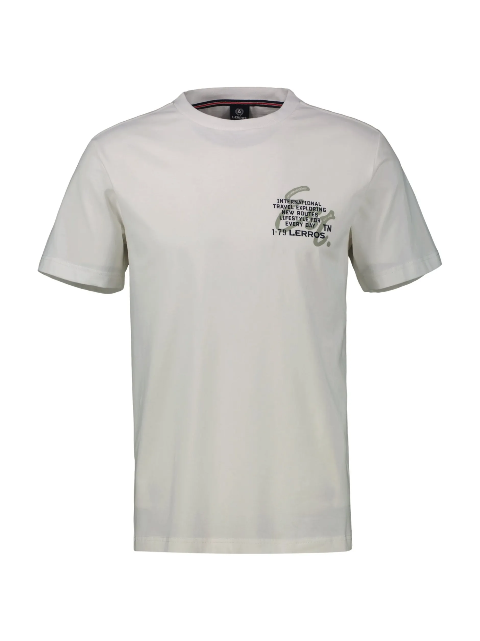 LERROS Herren T-Shirt in weiß