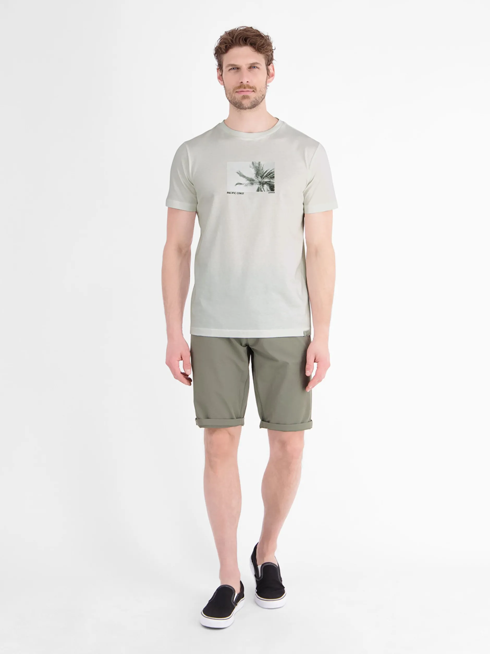 LERROS Herren T-Shirt in weiß