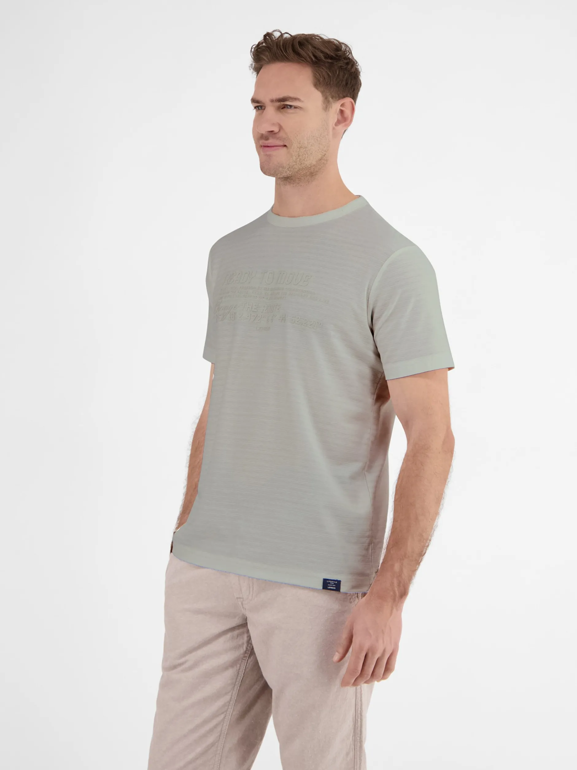 LERROS Herren T-Shirt in weiß