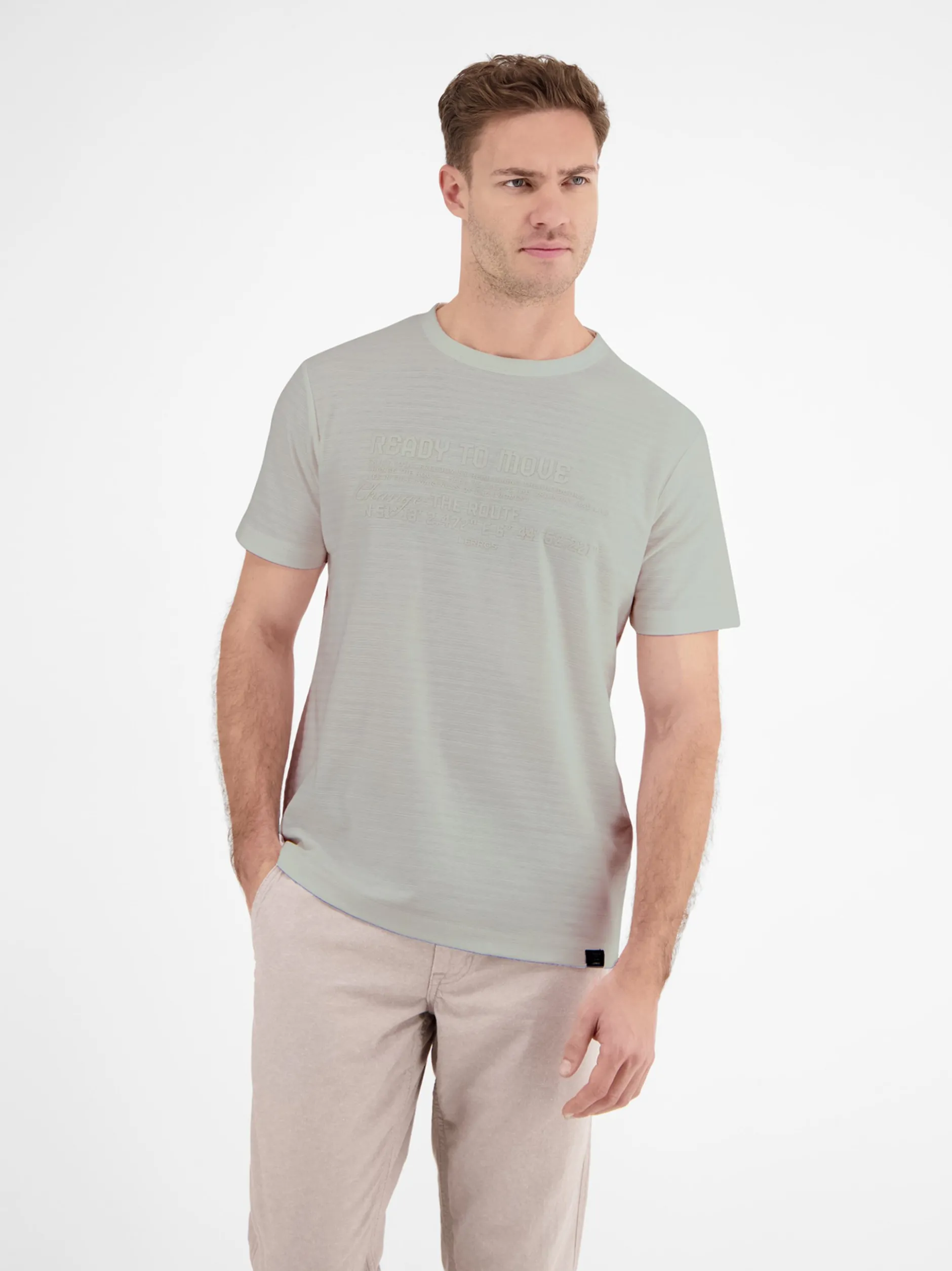 LERROS Herren T-Shirt in weiß