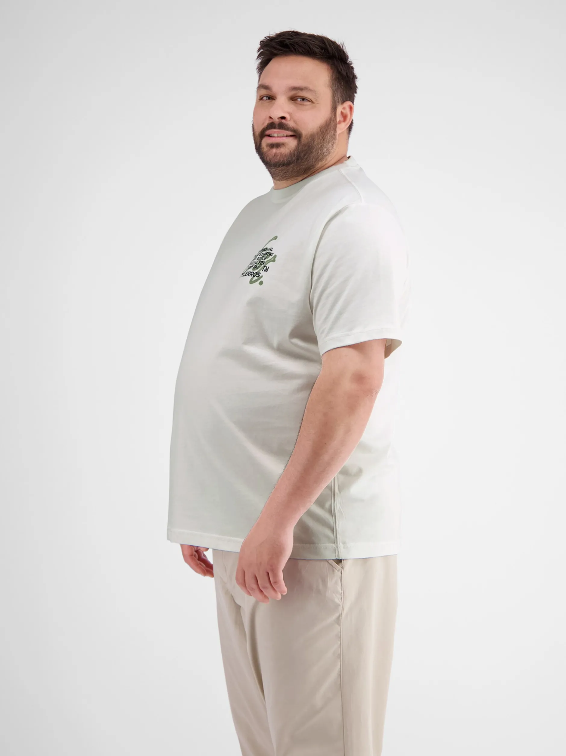 LERROS Herren T-Shirt in weiß