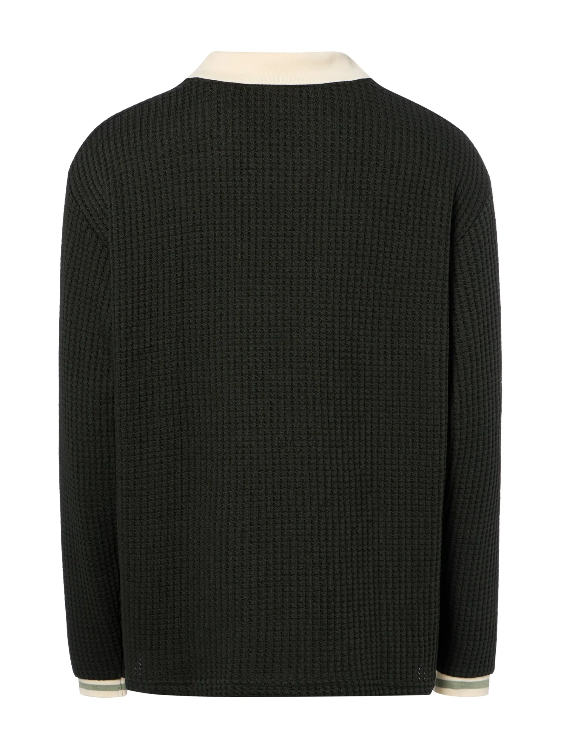 Les Deux Herren Strickpullover - Waffle in tanne beige