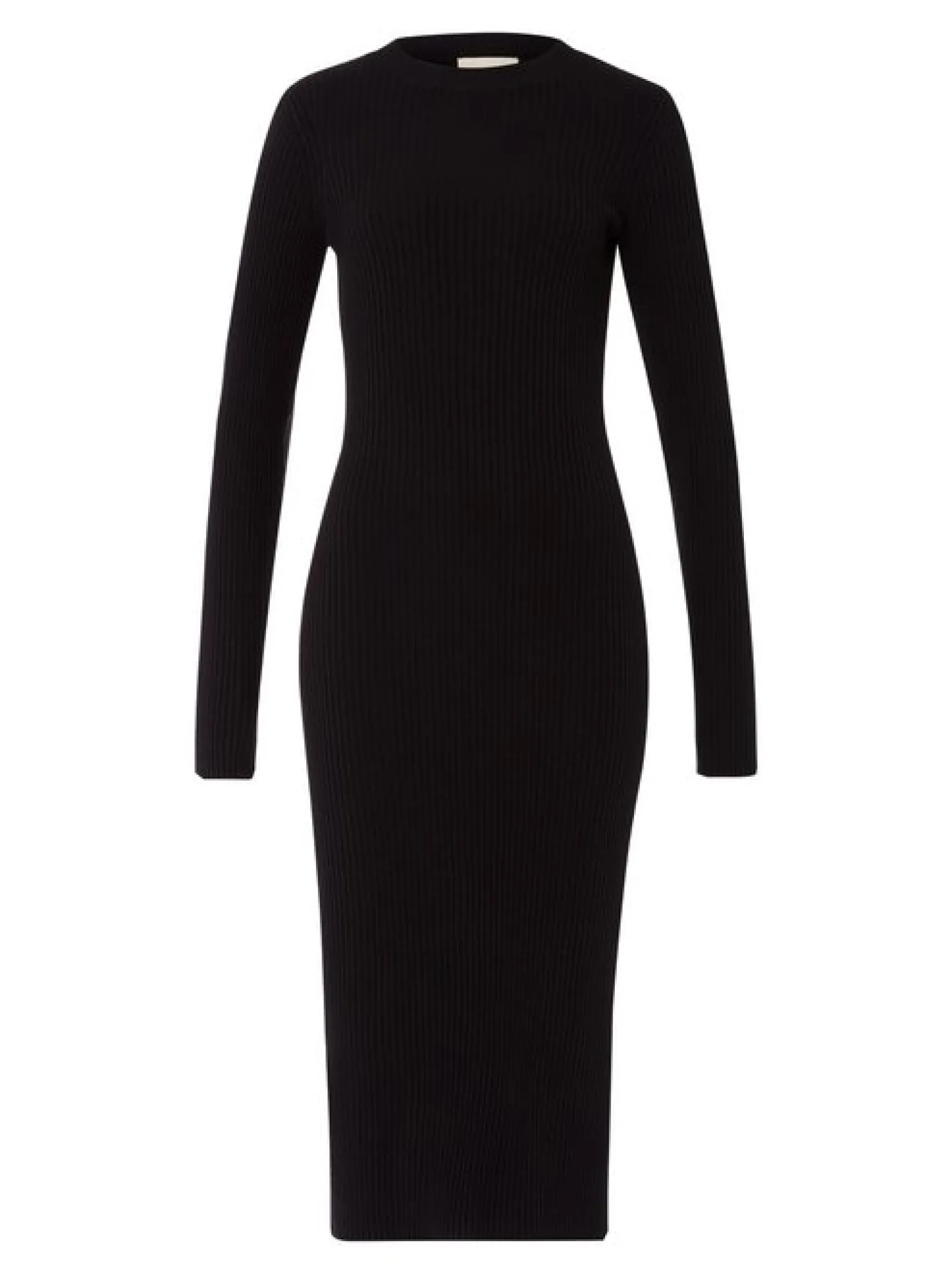 Les Lunes Damen Jerseykleid in schwarz - Länge: midi