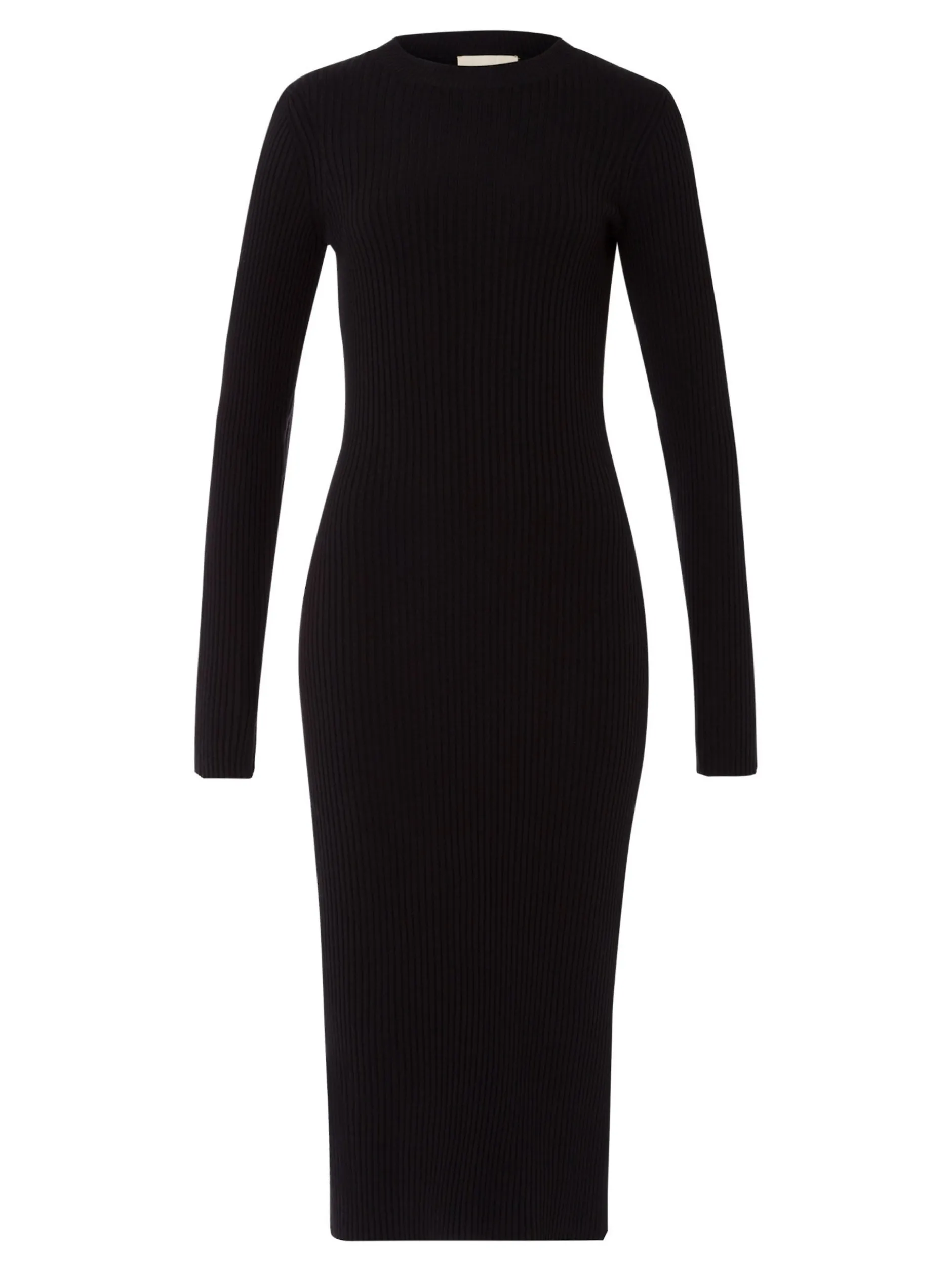 Les Lunes Damen Jerseykleid in schwarz - Länge: midi