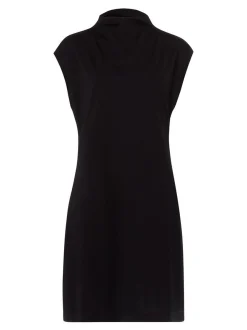 Les Lunes Damen Jerseykleid in schwarz - Länge: knielang