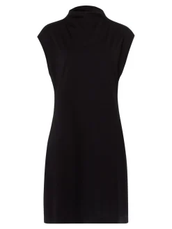 Les Lunes Damen Jerseykleid in schwarz - Länge: knielang