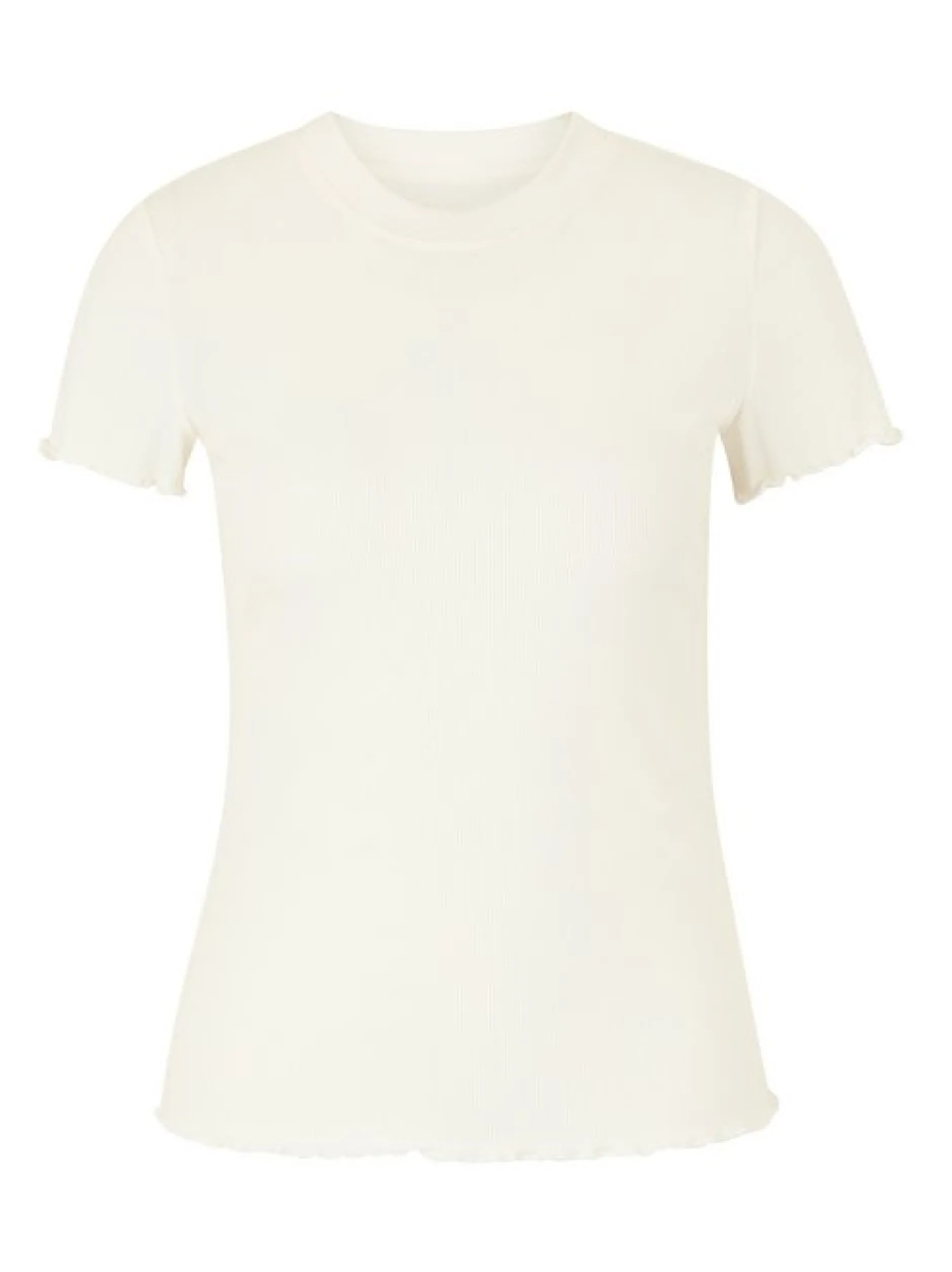 Les Lunes Damen Kurzarm T-shirt in weiß - Ärmel: kurzarm