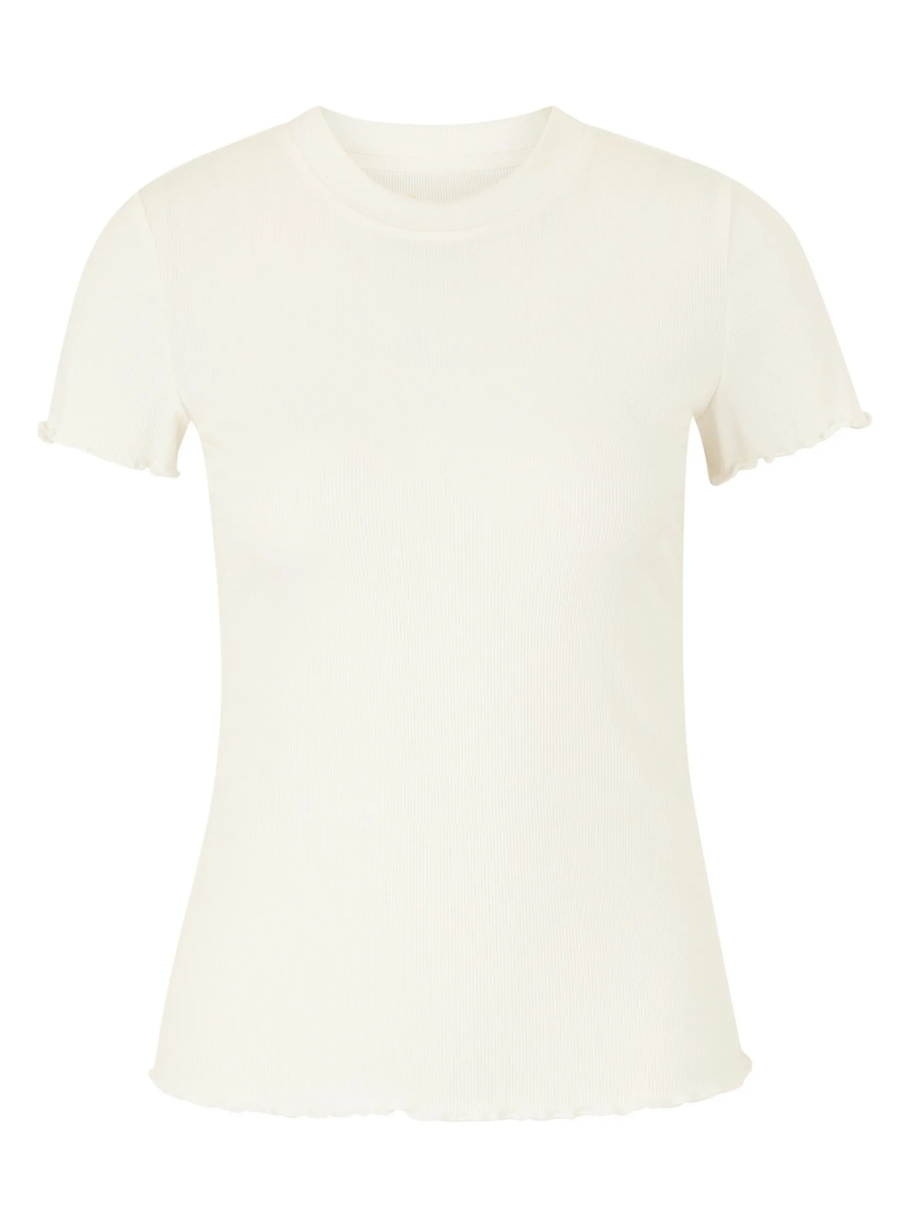Les Lunes Damen Kurzarm T-shirt in weiß - Ärmel: kurzarm