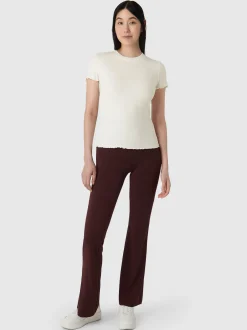 Les Lunes Damen Kurzarm T-shirt in weiß - Ärmel: kurzarm