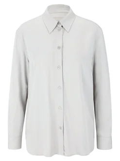 Les Lunes Damen Langbluse in weiß - Ärmel: langarm