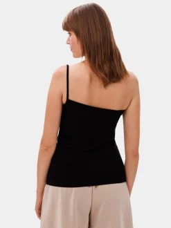 Les Lunes Damen Spaghettiträger-Top in schwarz
